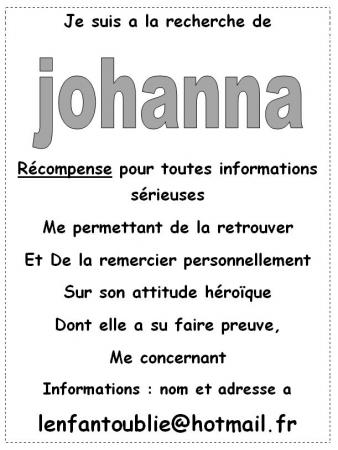 missing johanna